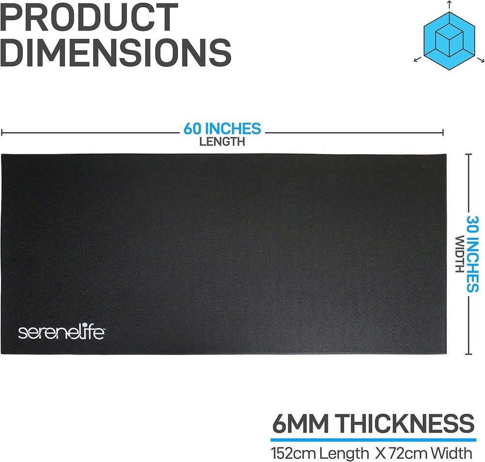 6mm Extra Thick Non-Slip Yoga Mat for Fitness & Exercise Anti-Tear Soft