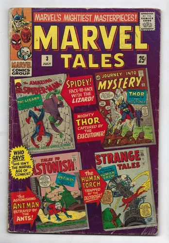 Marvel Tales # 3 - Amazing Spider-Man #6 Human Torch Thor Ant-Man (1966) GD/VG