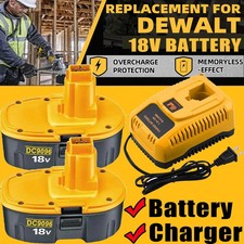 2Pack 18V XRP Battery /Charger for DEWALT DC9...