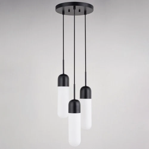 Thalia 10-in. 3 W Light Pendant Matte Black - Picture 4 of 6