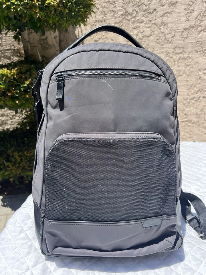 Mochila TUMI 6602023 Gris Nylon y Cuero Negro Harrison Warren Mochila 130557 Foto 2 de 4
