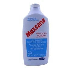 Mexsana Absorbent Cornstarch Medicated Powder - 11 oz Big Bottle New Sealed