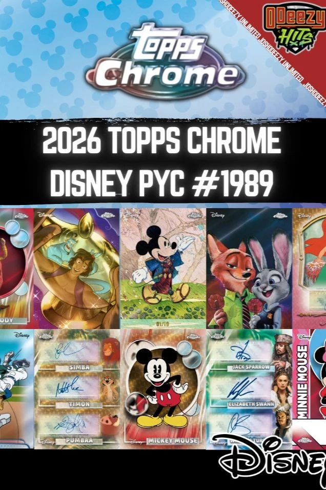 2026 Topps Chrome Disney Hobby PYC #1989