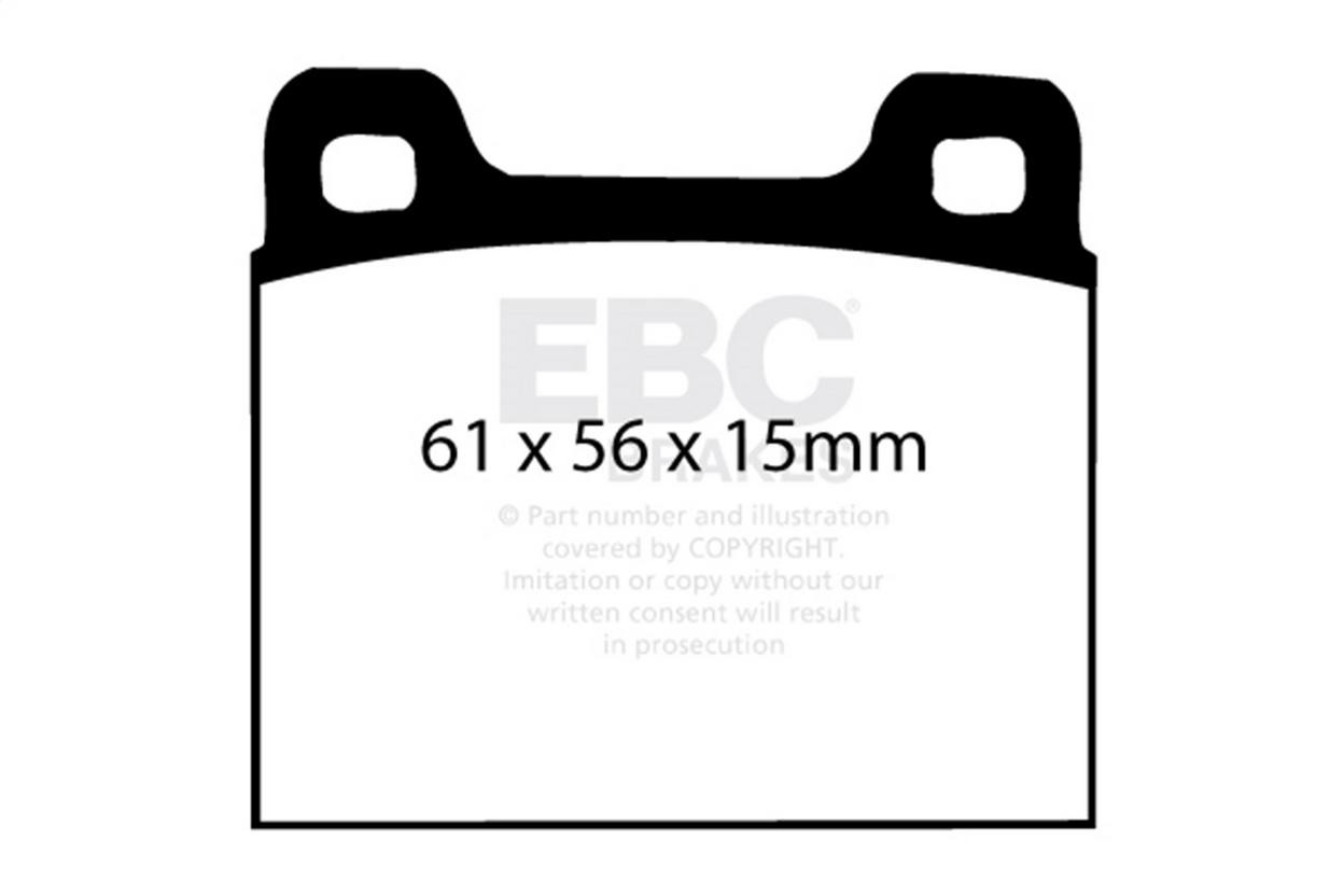 Lamborghini Jalpa 1985-1988 Rear Brake pad sets Set