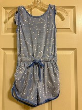 Sweethoney Blue Striped Romper Girls Size 10