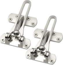 Home Security Door Lock, 2 Pack Latch Guard Clasp Front Door Locks for Kids, Hom