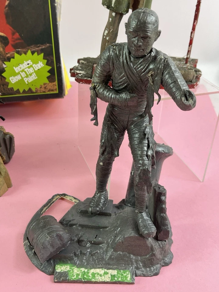 Vintage 1964 Aurora “Dr. Jekyll As Mr. Hyde” Model Kit Built Up, Mummy & Wolfman - Image 2 of 4