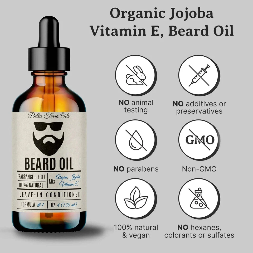 Beard Oil - 16oz | Professional-Grade, Hydrating Oil for Grooming & Care - Image 3 of 4