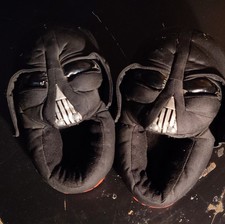 Star Wars Darth Vader kid's Black Slip-On Non-Slip Slippers L2-3 Fabric