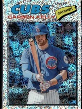 2026 Topps Heritage #326 Carson Kelly Chrome Silver Sparkle Refractors SP