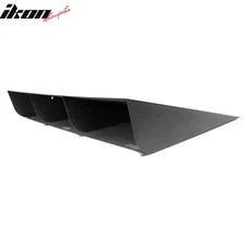 Universal V2 Style Rear Bumper Lip Diffuser Splitter w/ Shark Fins - Aluminium
