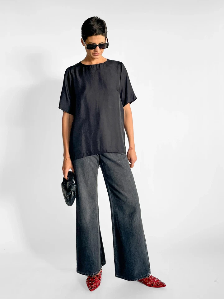 Jac + Jack Silk Top - image 2 of 4