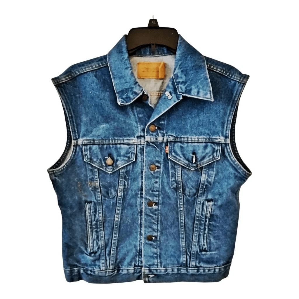 Vintage 1980's Levi's Trucker Vest Size Medium