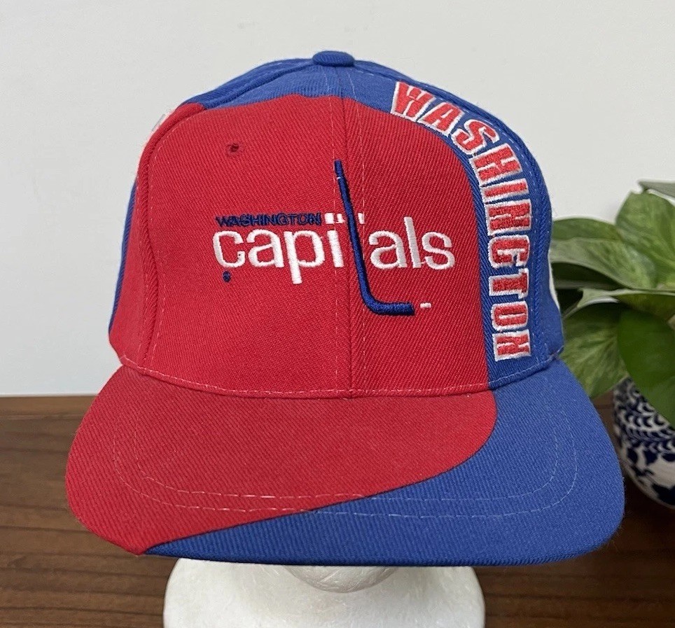 Vintage Washington Capitals Hat Wraparound American Needle Snap Back VERY RARE