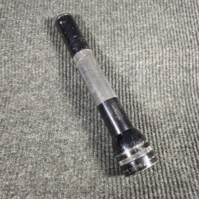 Mag-Lite Flashlight 3 D Cell Black Vintage Mag Light 12.5  Tested & Working