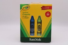 Sandisk Crayola 64GB USB-C Flash Drive 2pk Cerulean Blue Electric Lime NEW Seale