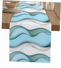 Art Table Runner 13 x 36 Inches, Kitchen Table 13"W x 36"L(Pack of 1) Abstract