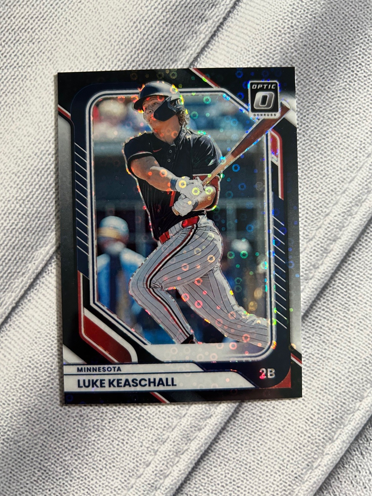 2026 Donruss Optic Black Pandora Circles Luke Keaschall #30 Minnesota Twins