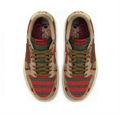 ColdSins Nightmares Custom Jordan 1 Low Men Size 9 Freddy vs  display picture 2