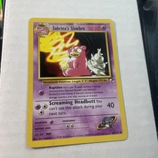 Sabrina's Slowbro 60/132 HP Gym Heroes English Pokemon Card TCG Wotc 2000 NM F/S
