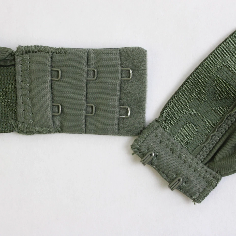 Sujetador DKNY verde militar acolchado con aros para mujer talla 36B Foto 3 de 4