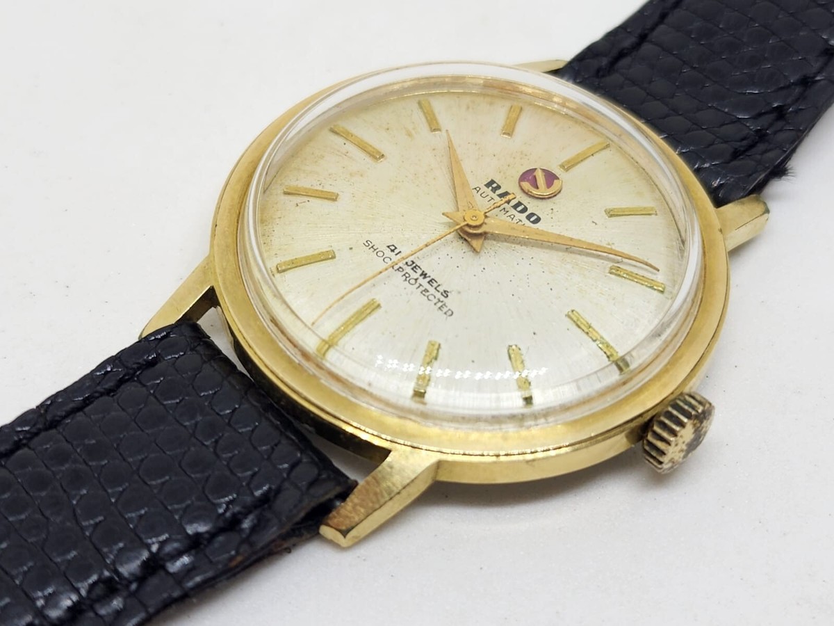 RADO Gold plated automatic 41 jewels AS 1580 Dress men watch