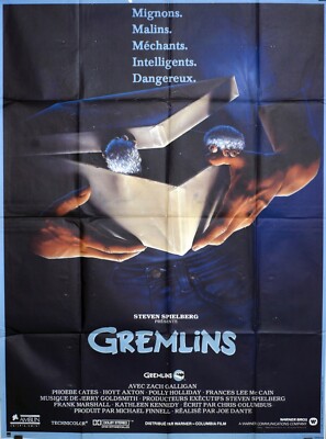 GREMLINS MOVIE POSTER ORIGINAL 120x160 STEVEN SPIELBERG | eBay