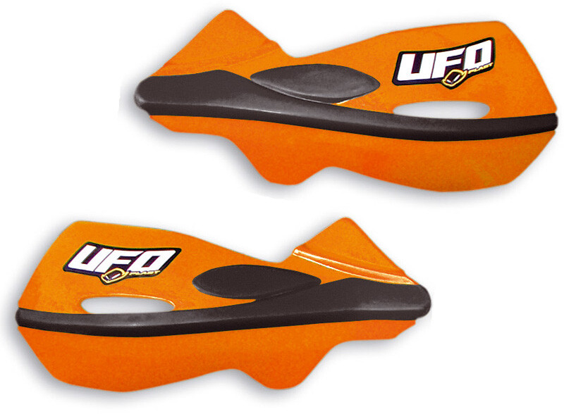 Garde-mains Patrouille orange avec fixations pour vos sorties moto enduro en forêt