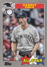 GERRIT COLE /299 TOPPS 1987 ALL-STAR 35TH ANNIVERSARY BLACK YANKEES #37 2022 22
