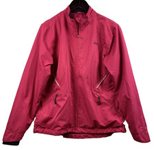 ASICS Full Zip Jacket Women's Size Medium Magenta Vented Pockets Workout Runner