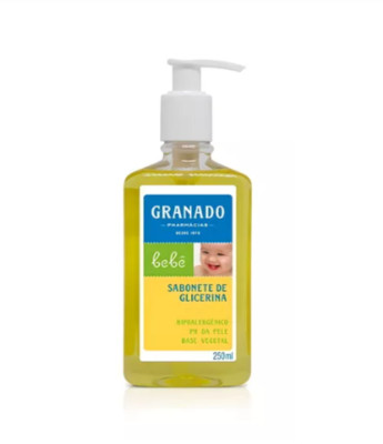 Sabonete Líquido Bebê Tradicional, Lavanda, Calendula, Erva Doce 250ml Granado