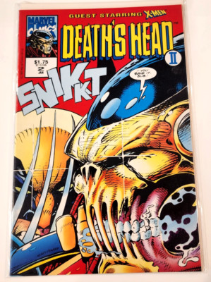 DEATH'S HEAD II #2 Marvel UK Comics 1993 X-MEN Appearance WOLVERINE on Cover