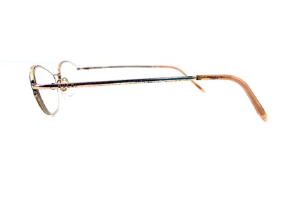 Authentic Vintage Gucci Gold Oval Glasses Made In Italy 130 GG2705