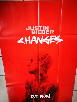JUSTIN BIEBER 2020 PROMO - orig. Promo Poster - Album Plakat - 168x118cm - F/U