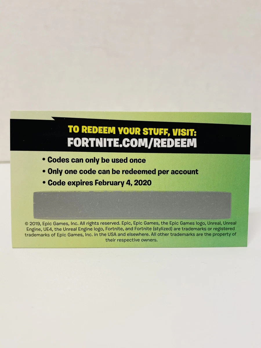 Carte pioche Fortnite Minty - code de collection rayé et utilisé livraison  rapid