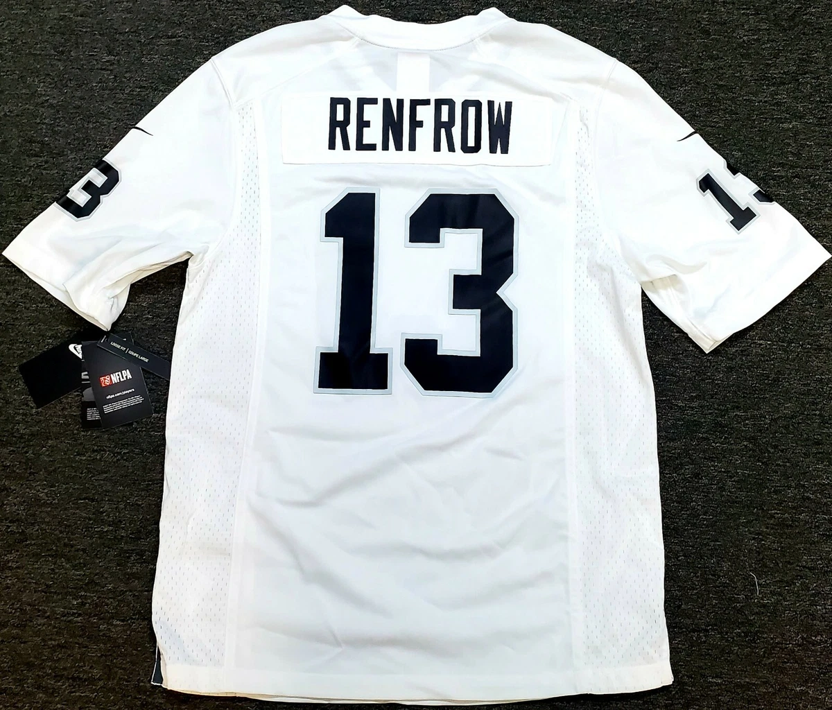 LAS VEGAS RAIDERS HUNTER RENFROW 13 NIKE AUTHENTIC GAME MENS JERSEY NWT WHITE