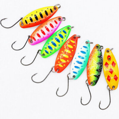 10PCS/Lot Fishing Lures Metal Spinner Baits Bass Tackle Spoon