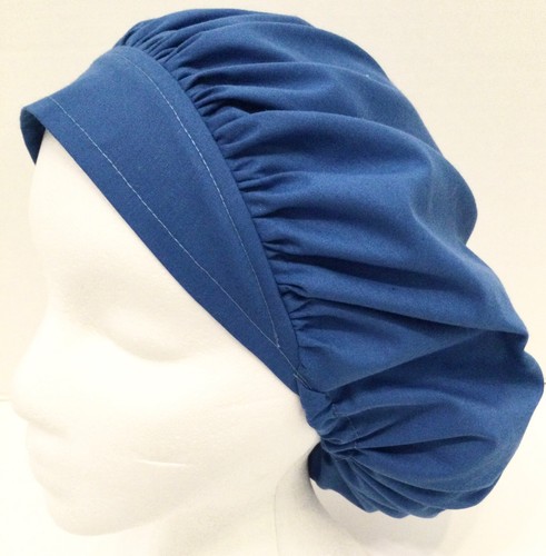 Blue Scrub Hat Small Bouffant Medical Surgeon’s Surgery Anesthesiologist Hat - Picture 3 of 4
