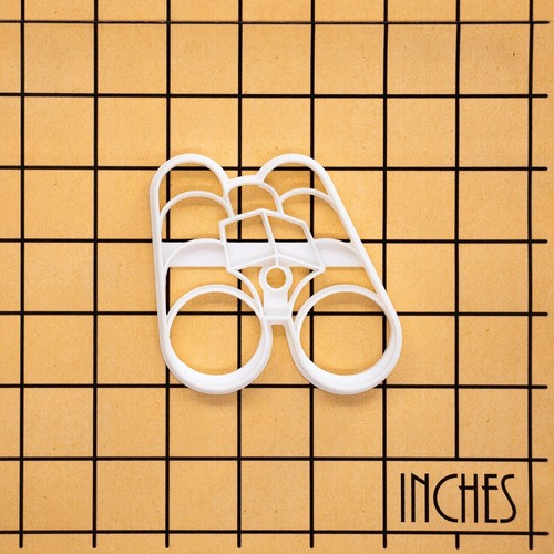 Binoculars Cookie Cutter - outdoor adventure camping party summer camp birdwatch - Picture 2 of 4