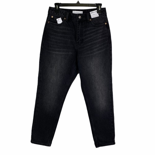 High Waisted Tapered Leg Jeans Womens 