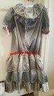 FEMALE CARNEVIL EVIL CLOWN PENNYWISE IT INSPIRED CHILD COSTUME - SIZE: M (7-8) — photo 4