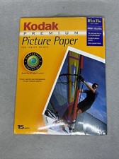 Kodak Premium Picture Paper 15 Sheets High Gloss 8 1/2 x 11 for Inkjet Printers
