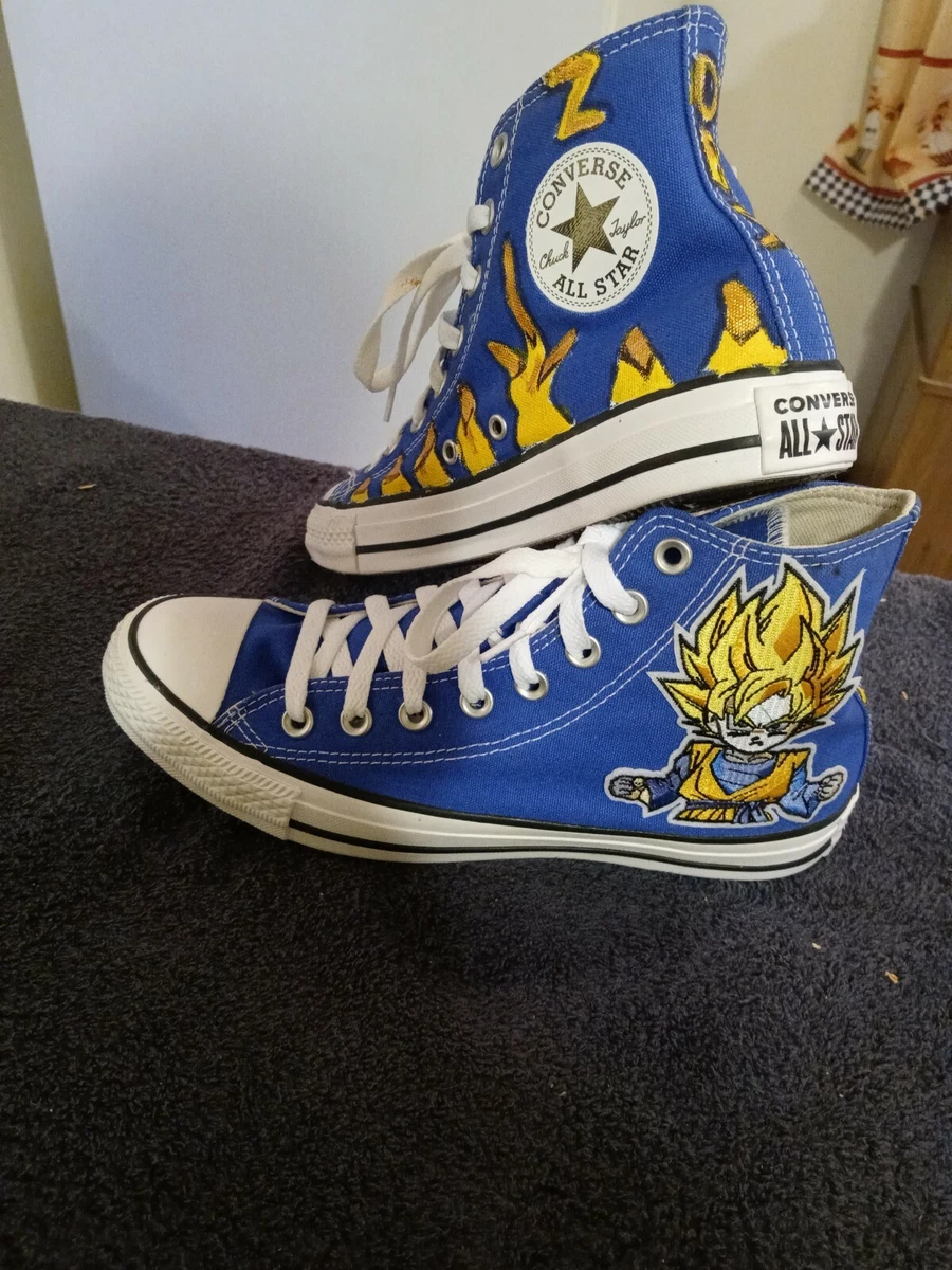 New Custom Converse made Dragon Ball Z Women's size 9 men