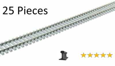 Atlas HO Scale ~ Code 83 ~ Flexible Flex Track Concrete Ties ~ 25 Pcs ~ 502-25