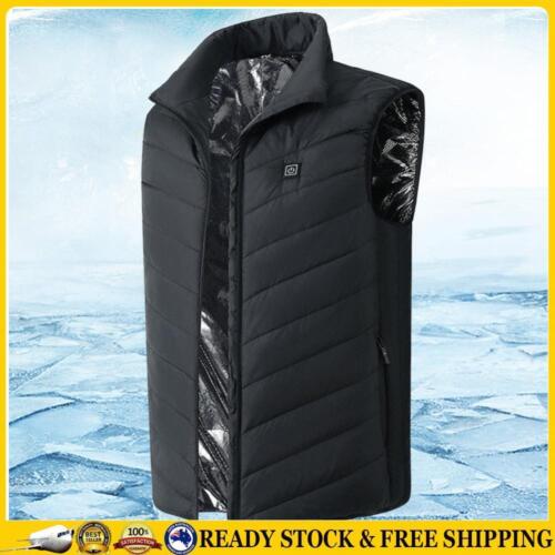 Unisex Heating Winter Warmer with Zipper Pocket Heated Vest 9 Area for Men Women - Picture 1 of 33