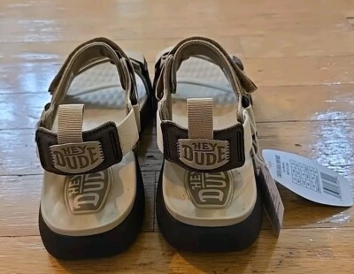 NIP Hey Dude Carson Sandal Sport Mode Tan Brown Men display picture 2