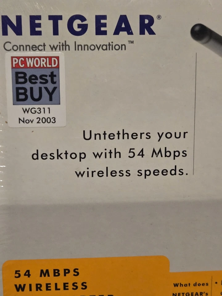 NetGear Wireless WiFi Card PCI Adapter 54Mbps WG311v3 - Image 2 of 4