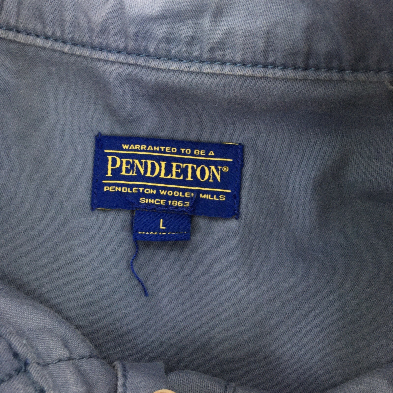 Pendleton Jacket Womens Large Blue Stretch Cotton… - image 11