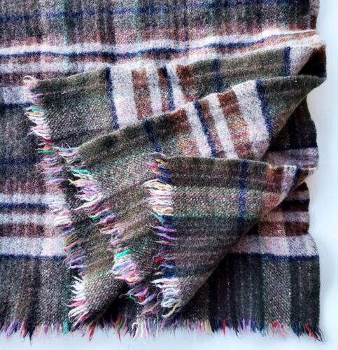 Gorgeous Vintage Handmade Welsh Wool Throw - Wales - Picture 4 of 5