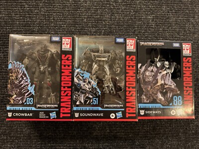Transformers Studio Series SS-03 Crowbar, SS-51 Soundwave, & SS-88 Sideways Lot!